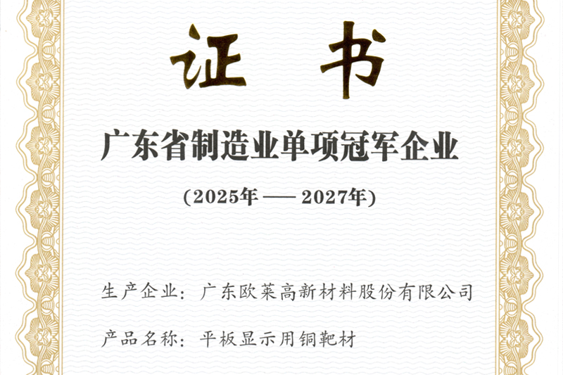 広東省製造業単独優勝企業